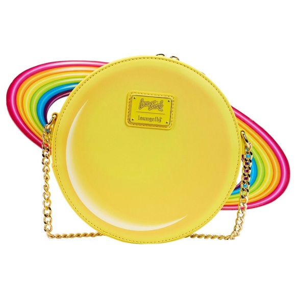 Lisa Frank Saturn Smiley Face Crossbody Purse - Picture 2 of 5